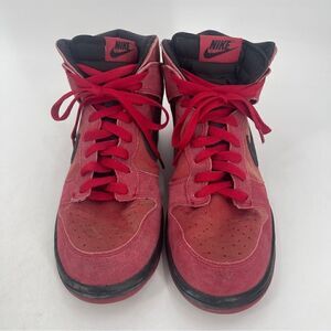 Nike Dunk High Gym Red Black Sz 9